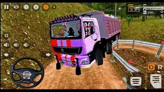 INDIAN TRANSPORT TRUCK 12 WHEELER HEAVY FOREST OFF-ROAD DRIVING | BUS SIMULATOR INDONESIA