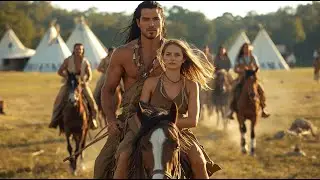 12 Vaqueros Ansiaban Su Amor — Pero La Joven Virgen Entregó Su Corazón Al Guerrero Apache.