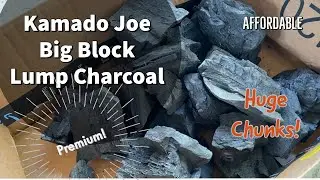 Kamado Joes Big Block Lump Charcoal over Royal Oak