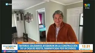 Twiteros solidarios ayudaron en la construcci&oacute;n de la casa de rosita, damnificada por los incendios