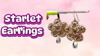 Let's make earrings using Polypropylene rope. #crochet #polypropylenerope #1.5mm