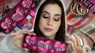 NEW Gourmande Girls Cosmetics BLEEDING HEART Palette | Close Ups, Live Swatches, & Demo✨
