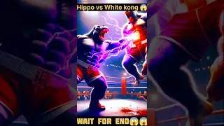 Hippo vs white kong 🥶 #shorts