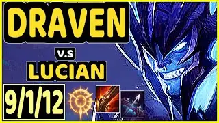 BENJI (DRAVEN) vs LUCIAN - 9/1/12 KDA BOTTOM ADC CHALLENGER GAMEPLAY - NA