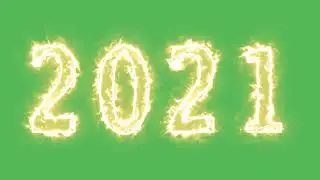 FILMORAMA Motion Background Green Screen 2021 New Year