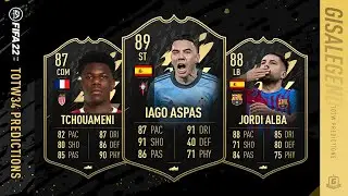 FIFA 22 TOTW 34 Predictions FIF Tchouam&eacute;ni, SIF Brandt, SIF Jordi Alba, FIF Aspas, TIF Luis Alberto