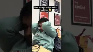 When Manager Assigns Back-to-Back Tasks 😵&zwj;💫 | Corporate Reality 😂💼 | Office Funny Reels