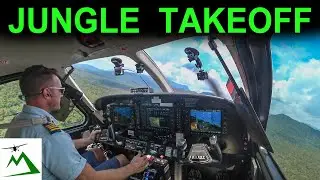 Takeoff from a JUNGLE RUNWAY in the Middle of Nowhere PNG | Bush Pilot Flight Vlog