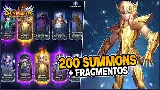 200 SUMMONS y MUCHA FE! + Fragmentos | Saint Seiya Legend Of Justice