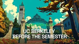UC Berkeley before the semester | 4K HDR Walk with Azul the Husky