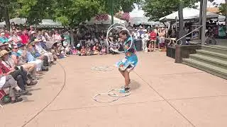 FRANCESCA MAESTAS - HOOP DANCE DEMONSTRATION - LIGHTNING BOY FOUNDATION - SWAIA INDIAN MARKET 2025