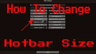 How to change Hotbar and Menu size in Minecraft Java Edition