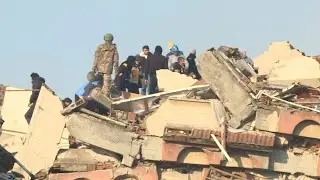 Turkey: Rescuers search rubble after deadly earthquake in Antalya | AFP