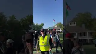 Arriving at Augusta National!