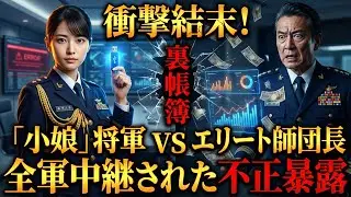 衝撃結末！「小娘」と呼ばれた最年少女性将軍が、エリート師団長の組織的横領を全軍中継で暴いた
