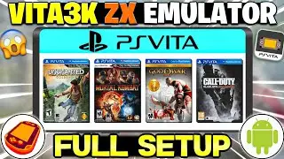 🔥 New PS Vita Emulator For Android : Vita3k ZX Complete Setup Guide | Play Ps Vita Games On Android