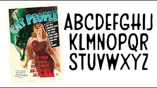 Alphabet of the Week - Cat People