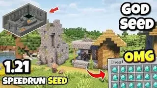 🔥Best Speedrun (God Seed) For Minecraft 1.21 Bedrock And PE | Seed Minecraft 1.21 | Minecraft Seeds🤯