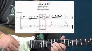 Guitar lick Pentatonic major