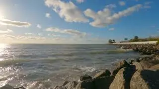 Sunset Waves at Skyway Bridge | Tampa Bay Gulf of America 🌅🌊