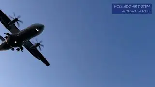 【札幌丘珠空港】夕暮れ強風の丘珠空港landing HAC & FDA ATR & EMBRAER 4Kバージョン