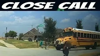 Close Call: Students Almost Hit By Bus Moments After Getting Off (Bus Driver Suspended)
