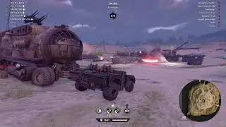 Crossout. Aim assist with threshers.
