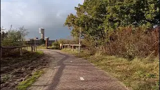 Autumn ride, a 'fake flat' on a wet bicycle ride to Meijendel, a long & slow video