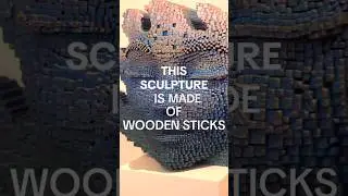 Gil Bruvel uses wooden sticks to make geometric sculptures #art #foryou #sculpture #surreal #cool