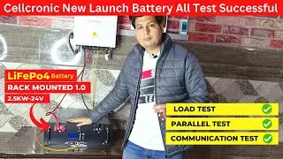 Live Lithium Battery Load Test | Rack Mounted 1.0 battery pass in Load, parallel, Communication Test