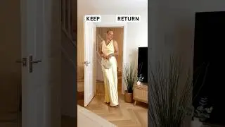 Wedding guest dress try on - keep or return!? #weddingguestdress