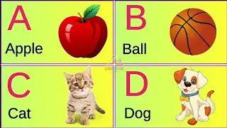 A for apple 🍎 ABC phonic song 1234 numbers song 
