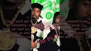 Top 7 Fastest Verses on Paid in Full (#1) #ericb #rakim #fastrap #shorts