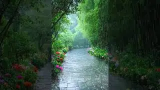 heavy rain and thunder sounds with sweet birds sounds for deep sleep #rainoundforsleep #thundersound