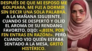 Mi esposo me golpeó la cara una y otra vez… pero por la mañana hice que se pusiera histérico porque…
