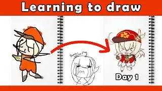 【Art】Day 1 of learning how to draw (but its live)【Rosie Dream】