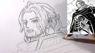 How to Draw SHANKS's Brother, SHAMROCK GOD KNIGHT - ONE PIECE || Step By Step 