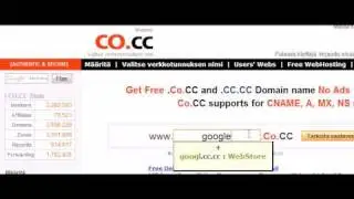 Free .tk .co.cc Domain!