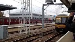 Steam excursion train at Cambridge station.
