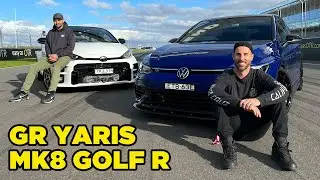 MK8 Golf R and GR Yaris - Skids at The Bend