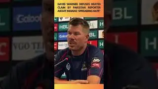 David Warner Responds To Pakistan Reporter&rsquo;s &lsquo;INDIA HATE&rsquo; Claim Over PSL Debut #PSL2025 #davidwarner