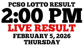 Lotto Result Today 2:00 PM Draw February 5, 2026 Thursday PCSO LIVE Result