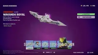 How to Unlock Wakanda Royal Glider in Fortnite | Battle Pass Bonus Rewards Page 2