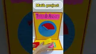 DIY | Types of Angles | Maths Working Model | School Project #math #workingmodel #project #angles