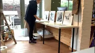Behind the scenes - Emily Hancock - Equestrian artist