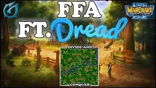 Grubby | Warcraft 3 TFT | 1.30 | 12 player Random Heroes FFA ft. Dreadz!