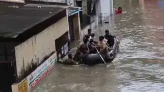 Joint Rescue Operations of Tamilnadu Police and  TamilNadu Fire Service