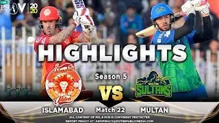Islamabad United vs Multan Sultans | Full Match Highlights | Match 22 | 8 March | HBL PSL 2020