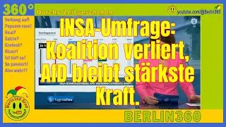 Umfrage-Hammer - INSA-Umfrage: Koalition verliert, AfD bleibt st&auml;rkste Kraft.
