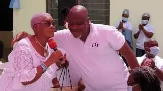 KWAMI SEFA KAYI'S MOTHER GIVES HIM A BIBLE AS HIS 50TH BIRTHDAY GIFT